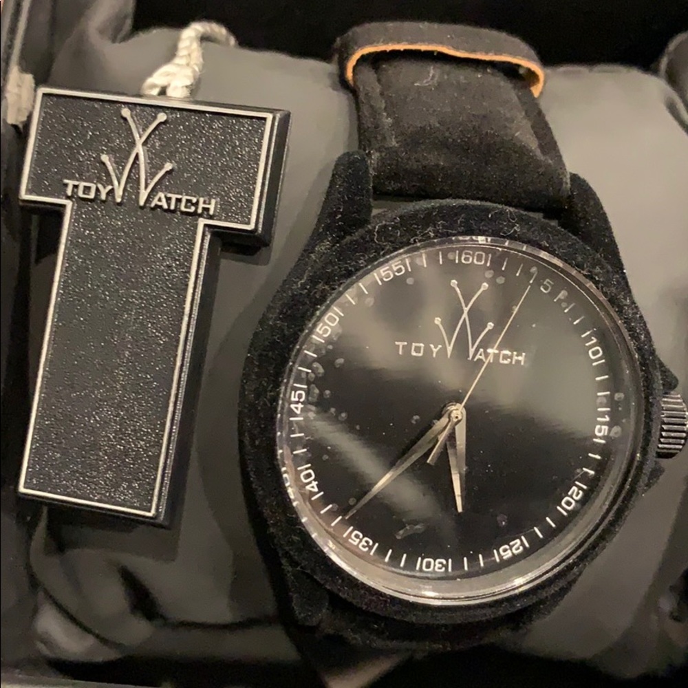 BNWT black velvet toy watch